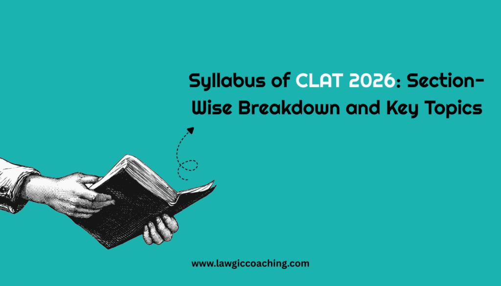 Syllabus of CLAT 2026: Section-Wise Breakdown and Key Topics