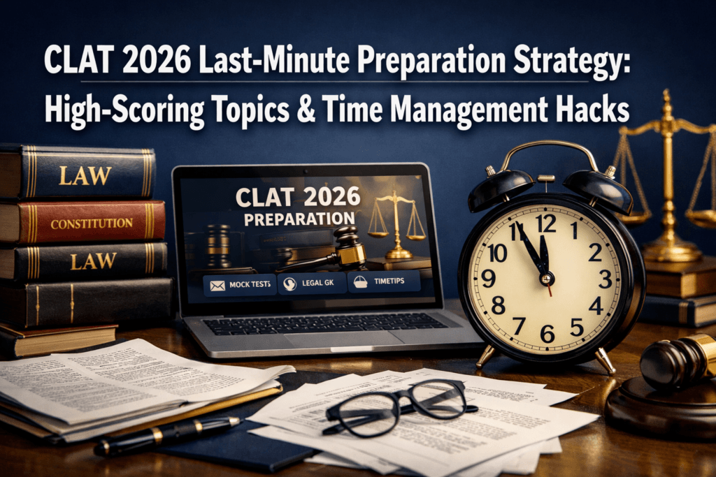 CLAT 2026 Last-Minute Preparation Strategy: High-Scoring Topics & Time Management Hacks