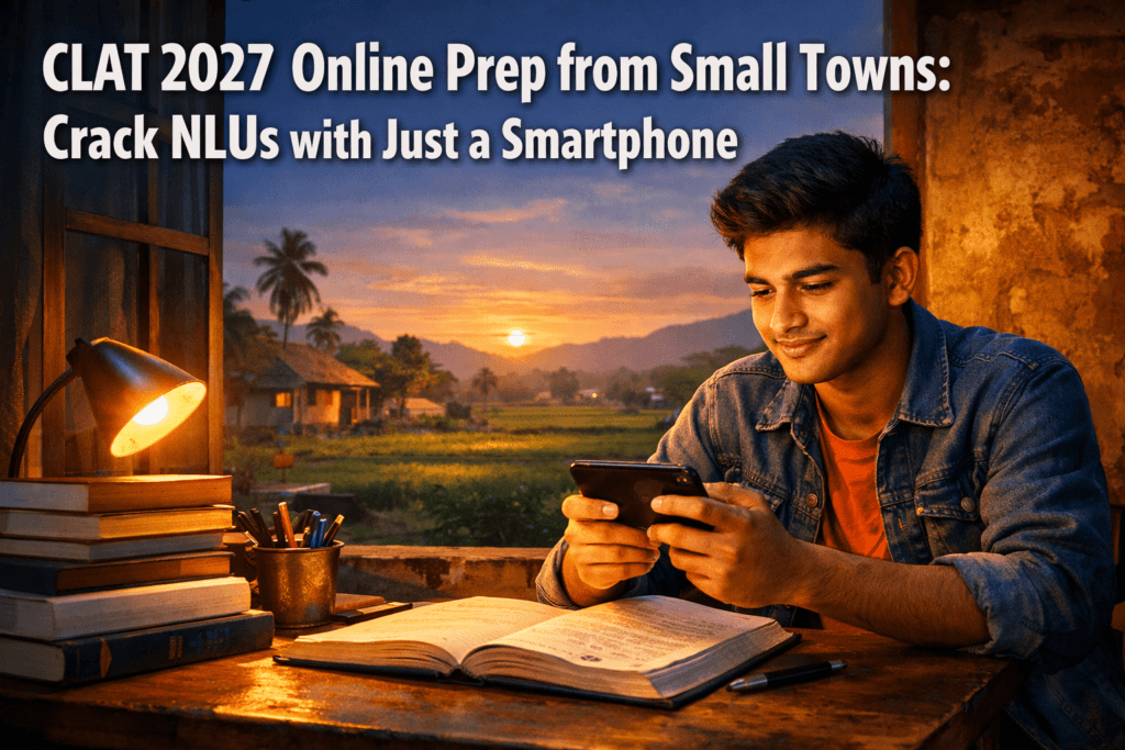 CLAT 2027 Online Prep from Small Towns: How to Crack NLUs with Just a Smartphone and 5 Mbps Internet