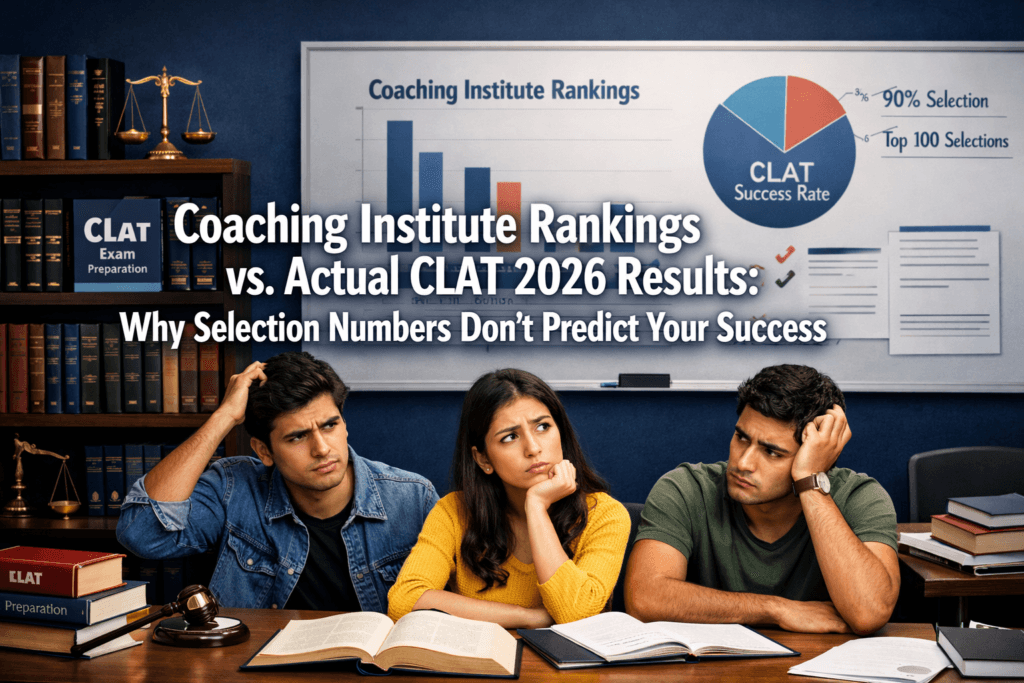 Coaching Institute Rankings vs. Actual CLAT 2026 Results: Why Selection Numbers Don't Predict Your Success