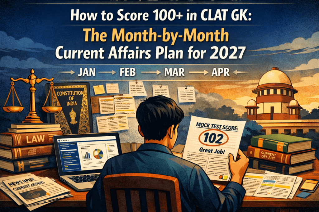 How to Score 100+ in CLAT GK: The Month-by-Month Current Affairs Plan for 2027