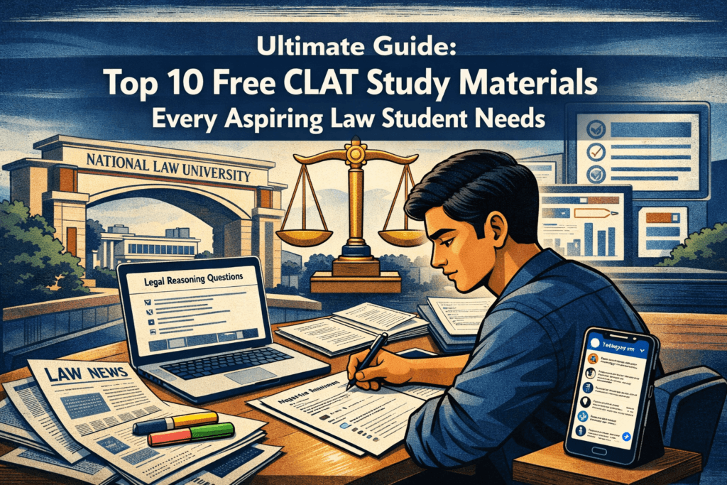 Ultimate Guide: Top 10 Free CLAT Study Materials Every Aspiring Law Student Needs