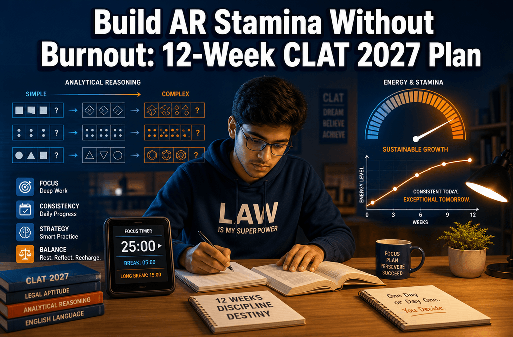 CLAT 2027 Practice Strategy: Building Analytical Reasoning Stamina Without Burnout – A 12-Week Periodized Plan