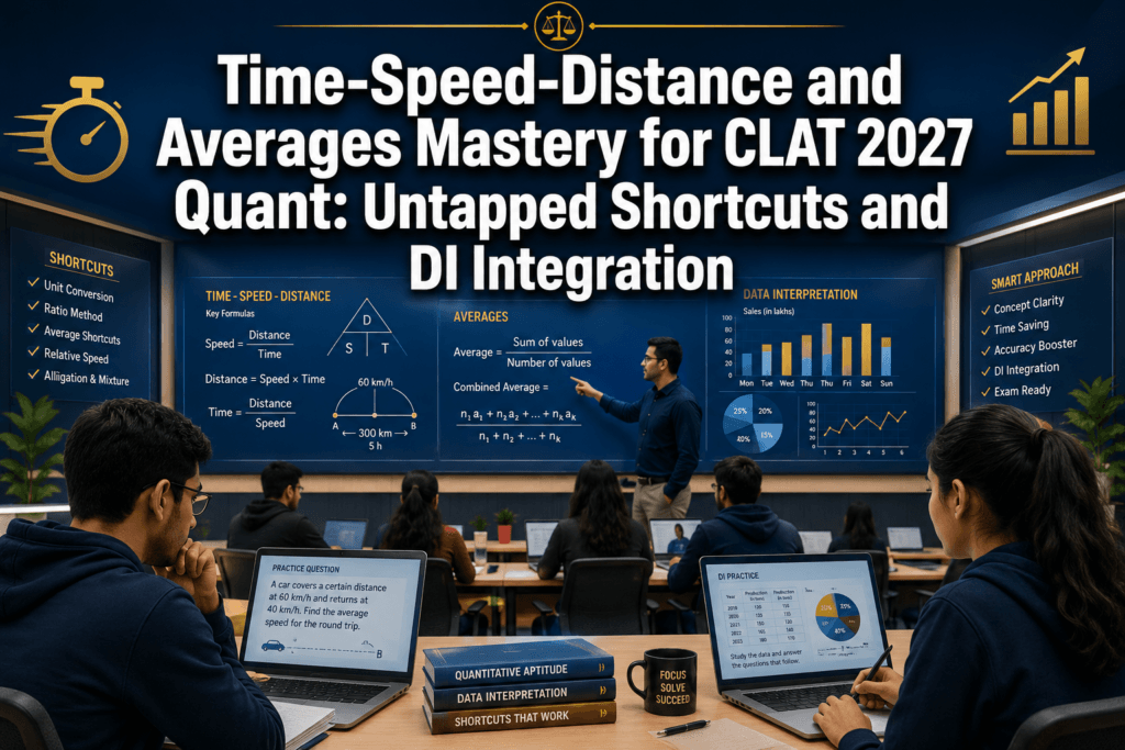 Time-Speed-Distance and Averages Mastery for CLAT 2027 Quant: Untapped Shortcuts and DI Integration