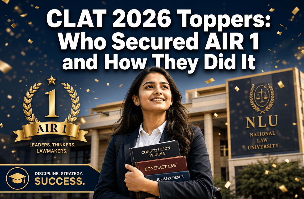 CLAT 2026 Toppers: Who Secured AIR 1 and How They Did It