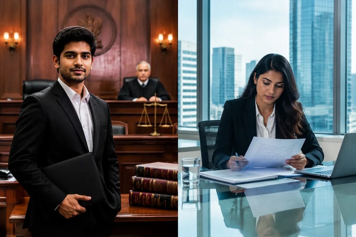 Student preparing for BA LLB entrance exams like CLAT