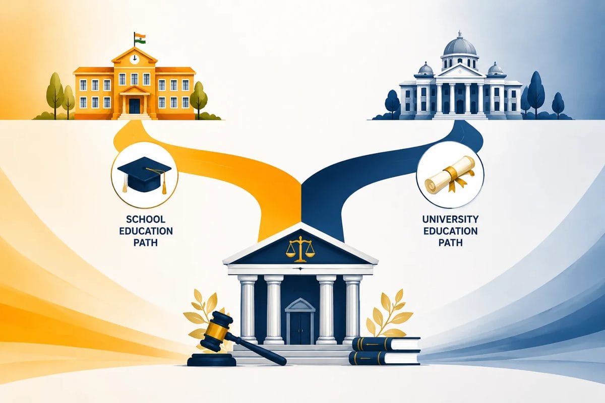 Young law aspirant studying to become a lawyer in India